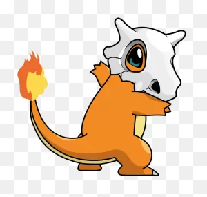 Charmander Cubone By Bunny Vomit - Cubone Es Un Charmander Clipart ClipartFlare.com 