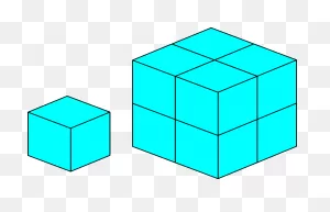 Cube Clipart Clip Art - Scaling A Cube - Png Download - Full Size ClipartFlare.com 