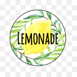 Lemonade Stand Cup Sticker - Onlinelabels ClipartFlare.com