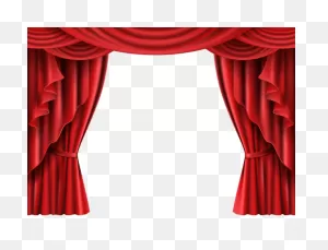 Download Curtain Clipart Press Button - Theater Curtain Png Image ClipartFlare.com 