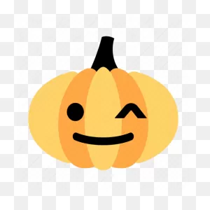 Cute, Emoji, Halloween, Happy, Pumpkin, Smile, Wink Icon ClipartFlare.com 