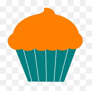 Cupcake Clip Art , Png Download - Orange Cupcake Clipart ClipartFlare.com 