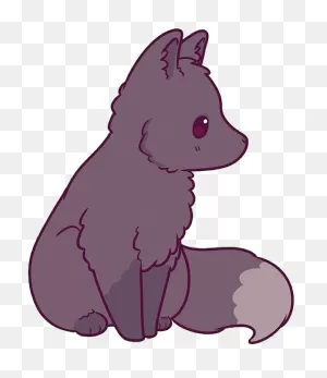 Naomilord #fox #silverfox #animal #fox #cute #kawaii - Kawaii ClipartFlare.com 