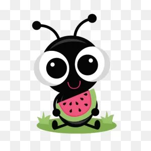 Summer Ant PNG-WebP Scrapbook Cut File Cute Clipart Files - Cute Ant ClipartFlare.com 