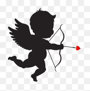 Cupid Clip Art - Cupid Silhouette Png Transparent Png - Full Size ClipartFlare.com 