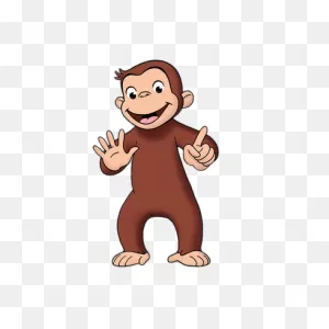 Curious George Counting To 6 Transparent Png - Stickpng