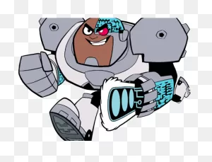 Cyborg Clipart Dc Robin - Cartoon Cyborg Teen Titans Go - Png ClipartFlare.com 
