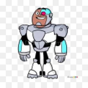 How To Draw Cyborg 1, Teen Titans