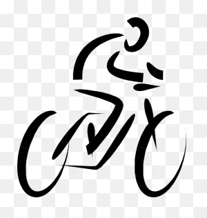 Vector Illustration Of Racing Cyclist Rides His Bicycle - Cyclist ClipartFlare.com 