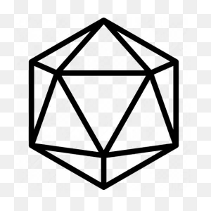 20D, D20, Dd, Dice, Dragons, Dungeons, Icosahedron Icon ClipartFlare.com 