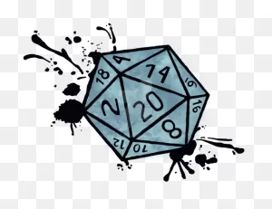 D20 Splatter Version 2 By Shiovra - D20 Design - (894X894) Png ClipartFlare.com 