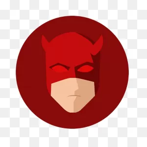 Download Daredevil Face Netflix Red Logo Download Hd Png Hq Png ClipartFlare.com 