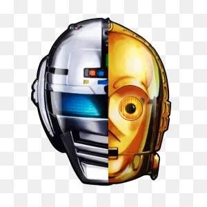 Parody Of One Piece: C-3Po And Gavan As Daft Punk