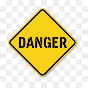 Danger Sign, Sku: K-9458