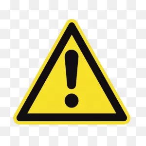 Potential Danger Sign Sticker