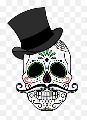 Day Of The Dead Skull Sugar - Free Vector Graphic On ClipartFlare