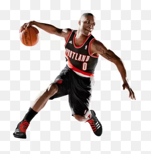Damian Lillard Fast Dribbling - Damian Lillard Png Clipart - Full ClipartFlare.com 