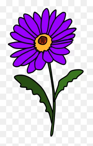 Daisy, Petals, Purple Clipart - Full Size Clipart (#3044548 ClipartFlare.com 