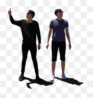 Download Dan And Phil Full Body - Full Size Png Image - ClipartFlare