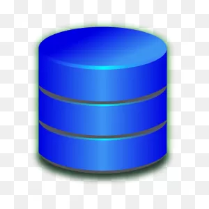 Blue Database Icon Vector Image | Free PNG-WebP