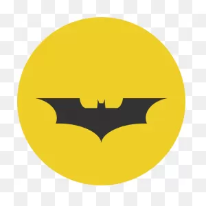 Batman Clipart Vector - Batman Symbol Dark Knight Yellow - Png ClipartFlare.com 