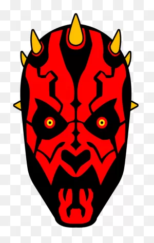 Darth Maul Clipart - Darth Maul Cartoon Face - (500X800) Png ClipartFlare.com 