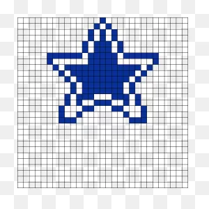 Dallas Cowboys Star By Purplepuddlenut On Kandi Patterns - Star ClipartFlare.com 