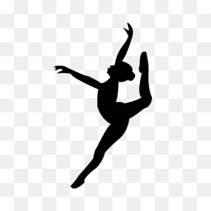 Ballet Dancer Silhouette Pointe Technique - Leap Png Download ClipartFlare.com 