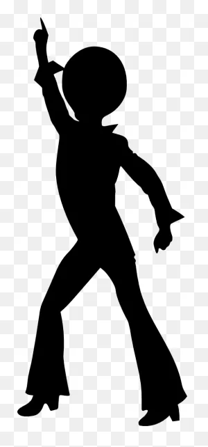 Clip Art Of Disco Dancer Silhouette Free Image Download