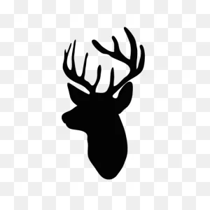 Deer Head Silhouette Ii Wall Quotes™ Wall Art Decal | ClipartFlare ClipartFlare.com