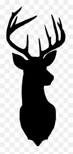 Deer #silhouette #black #freetoedit - Deer Head Silhouette Clipart ClipartFlare.com 