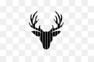 Deer Head Buck Front Silhouette