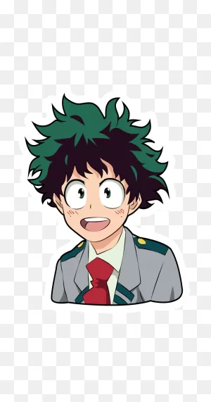 Boku No Hero Academia Izuku Midoriya Sticker | Girls Cartoon Art ClipartFlare.com 