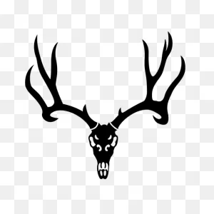 Deer Skull Antler Silhouette Transparent Png & PNG-WebP Vector