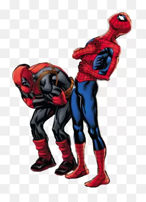 Spiderman And Deadpool Background Png | Png Mart