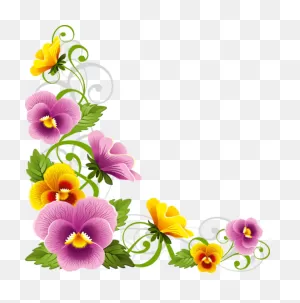 Corner Border Png Flower Corner Design Png Hd - Ana-Rule-Book