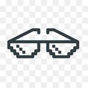 Deal, Geek, Glasses, It, Mame, Pixel Galsses, With Icon - Free Download