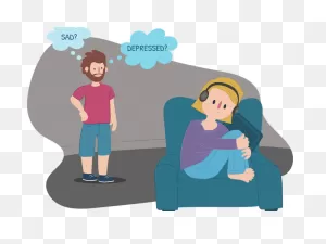Depression Clipart Depressed Person - Depression Cartoon Png ClipartFlare.com 