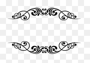 Kisscc0 Decorative Borders Stencil Designs Arts Flourishy - Border ClipartFlare.com 