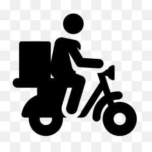 Delivery Black And White Silhouette Line Clipart - Delivery ClipartFlare.com 