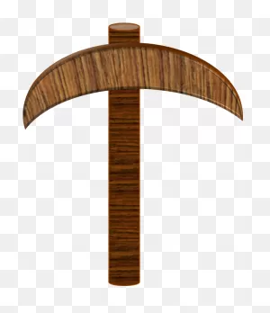 Transparent Diamond Pickaxe Png - Wooden Pickaxe Clipart - Full ClipartFlare.com 