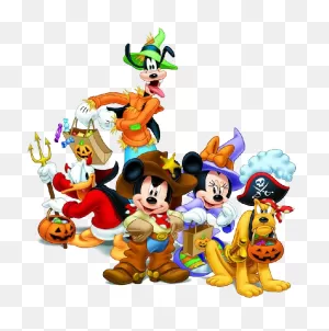 Disneyland Clipart Cruise Halloween Disney - Mickey And Friends ClipartFlare.com 