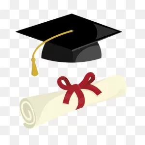 Graduation Cap And Diploma By Pinterastudio | Free PNG-WebP
