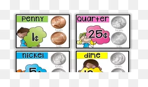 Transparent Penny Nickel Dime Quarter Clipart - Penny Nickel Dime ClipartFlare.com 