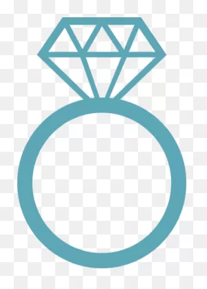 Download Hd Ring Clipart Teal - Diamond Ring Clip Art Transparent ClipartFlare.com 