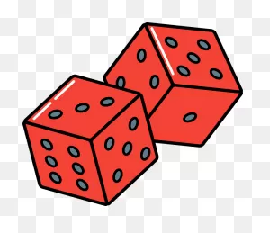 Red Dice Icon Transparent - Clipart World