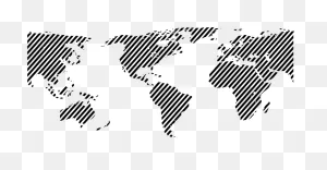 Diagonal Stripe America Map Wall Sticker