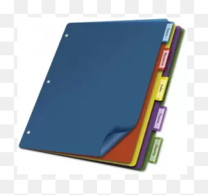 Blank Poly Divider With No Pockets (5 Tab)-Assorted | Folders ClipartFlare.com