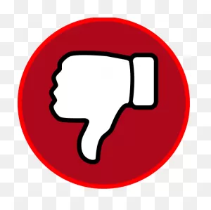Download Red Dislike Symbol Emoji Png Image For Free