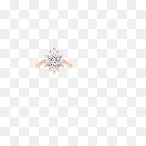 Unique Baguette Halo Engagement Ring | Arabesque | Brilliant Earth